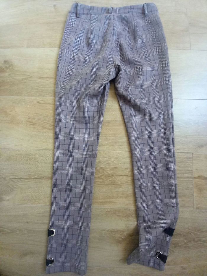 Pantalon à carreaux gris In Vogue taille S - photo numéro 6