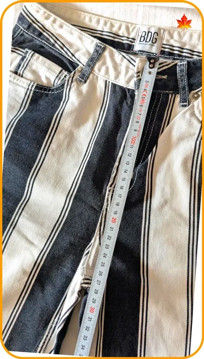 Jeans mom rayé femme BDG 36 - photo numéro 8