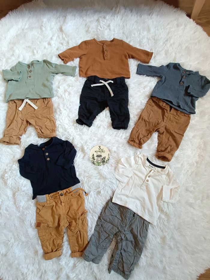 Lot de 5 tenues en 3 mois