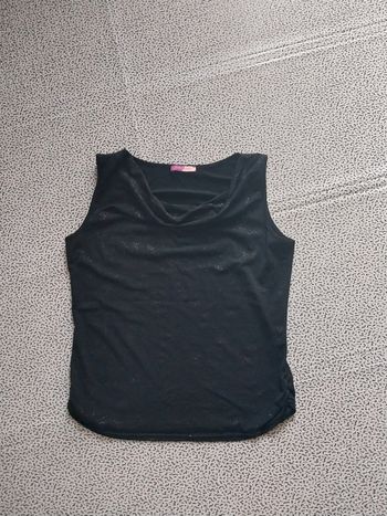 Débardeur noir pailleté femme – Pure & Simple Collection