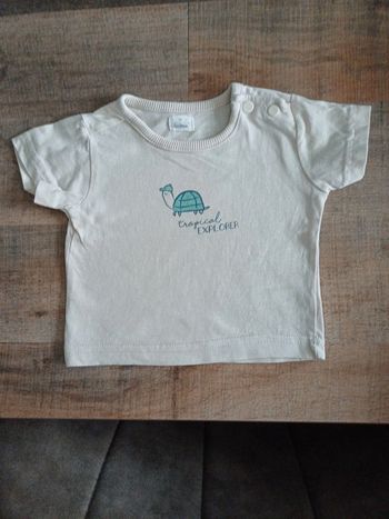 Tee shirt Tortue Zeeman 1 mois
