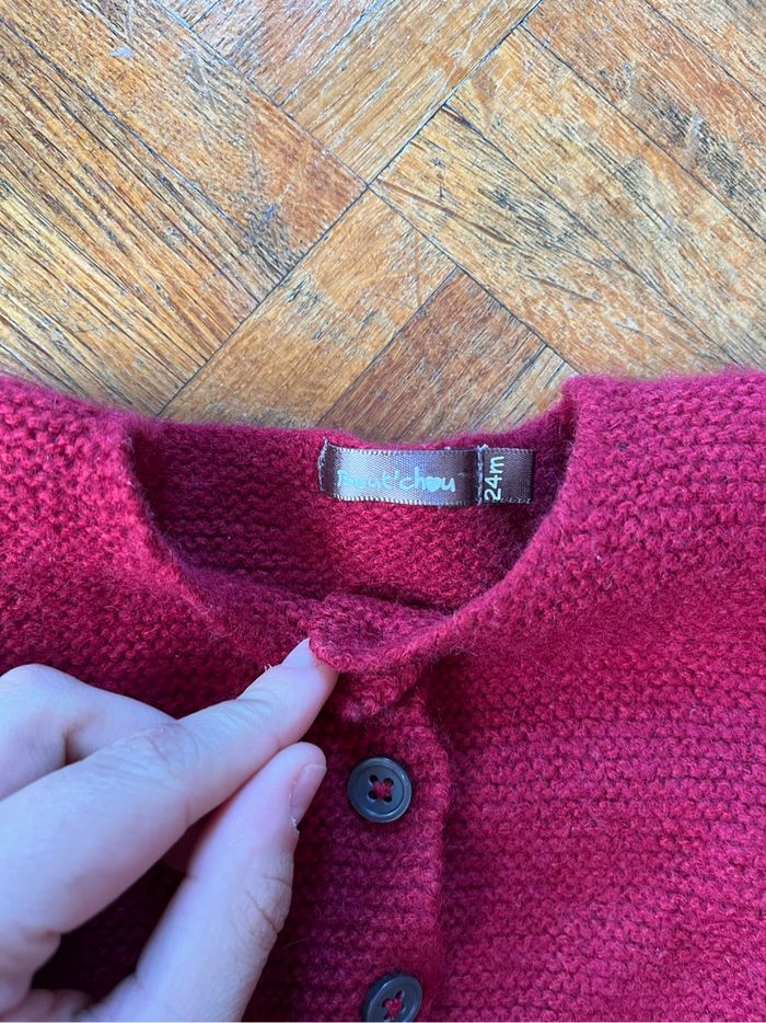 Gilet rouge 24 mois - photo numéro 2