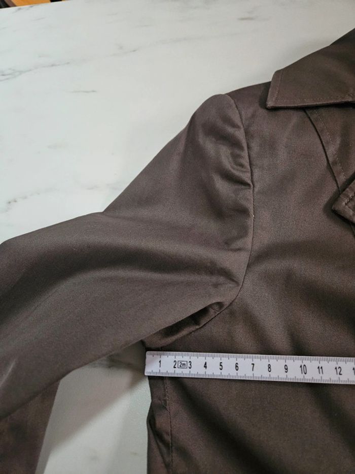 Trench marron taupe taille M - photo numéro 15