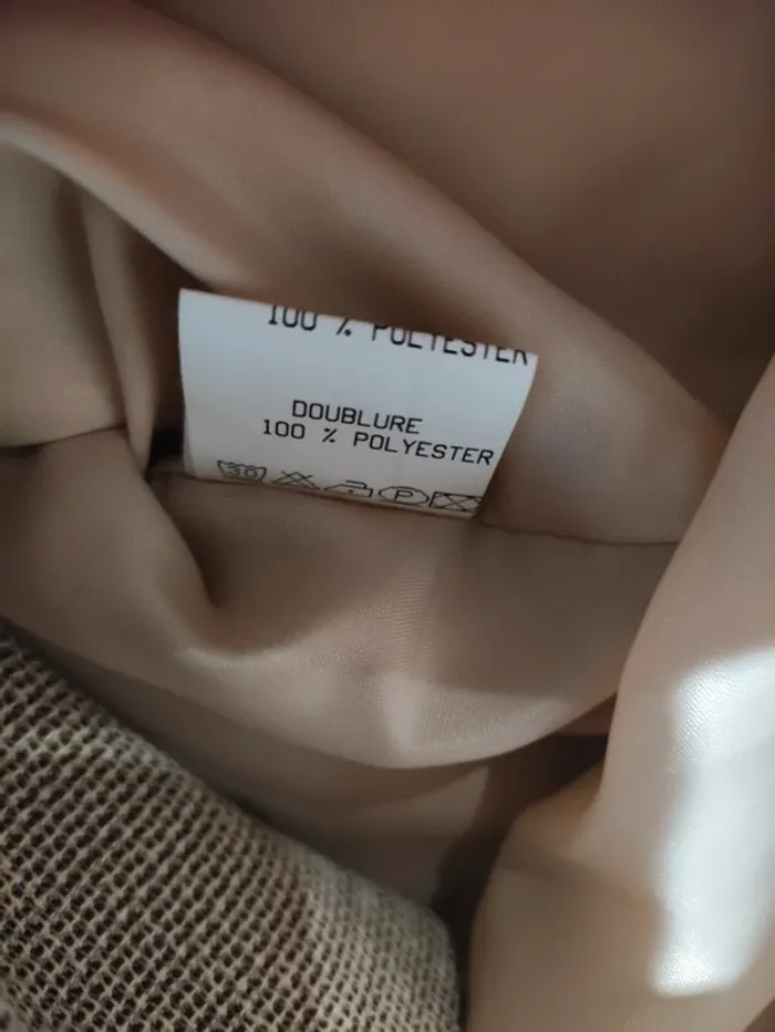 Blazer beige vintage Nathalie Andersen Damart Taille 44 Fabriqué en France - photo numéro 4