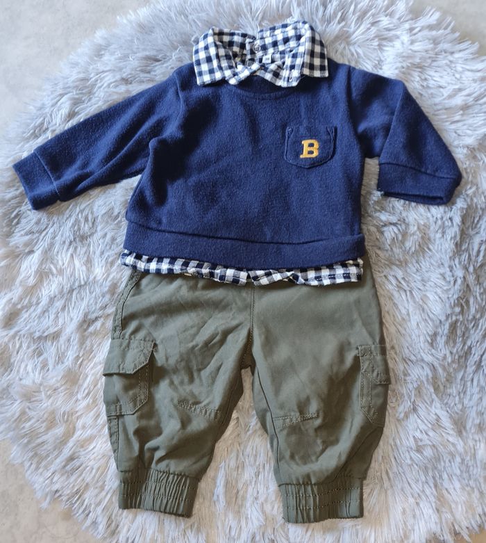 ensemble 2 pièces bébé garçon 3 mois - photo numéro 4