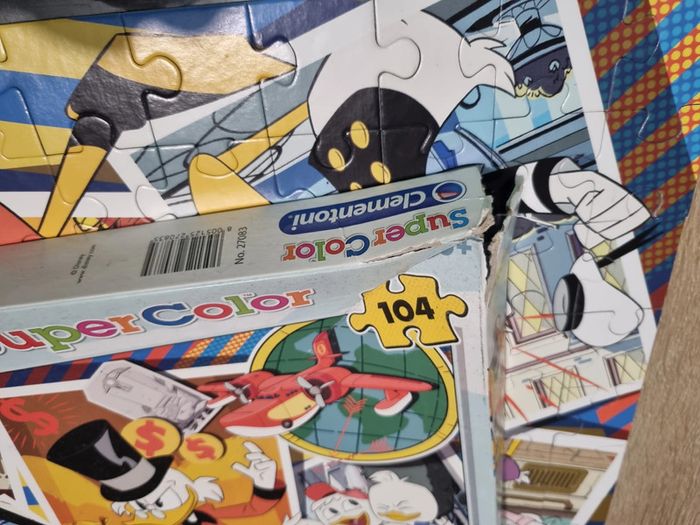 Puzzle complet 104 pièces duck tales avec boite abimée - photo numéro 3