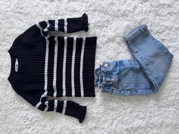 lot de 2 pièces pour garçon - Pull H&M + Jean C&A - Parfait pour la mi-saison !
