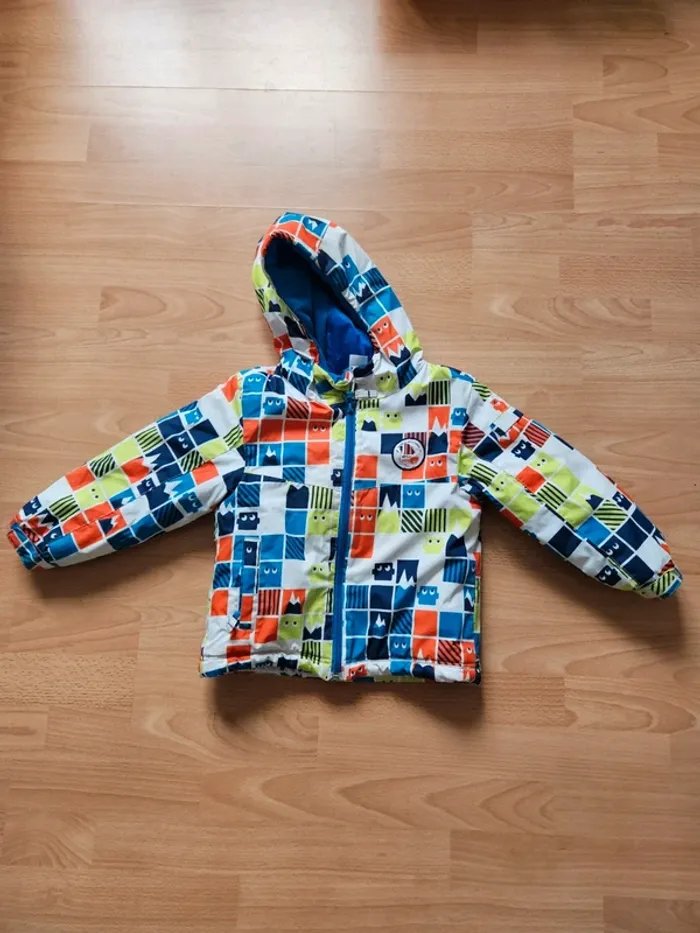 Manteau multicolore ski 3 ans