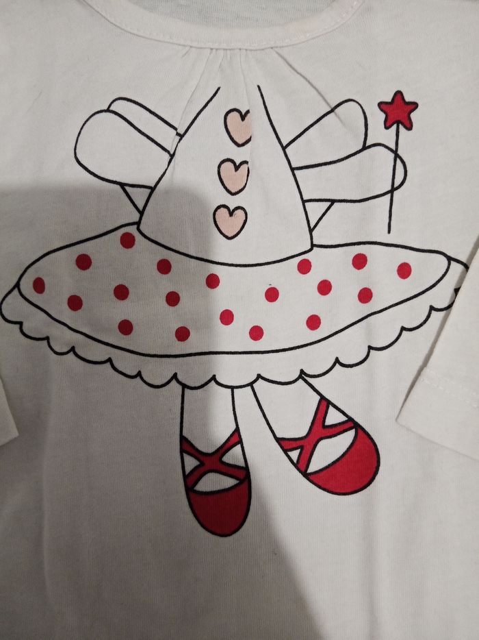 T-shirt ML "fée" _ 3 mois - photo numéro 2