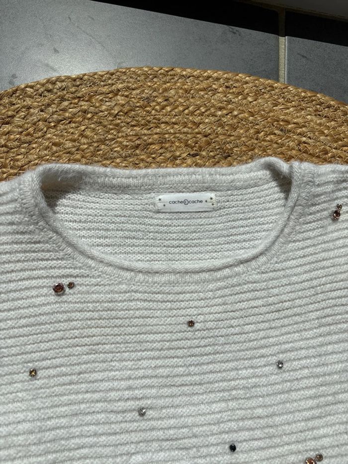 Pull hiver avec strass - photo numéro 4