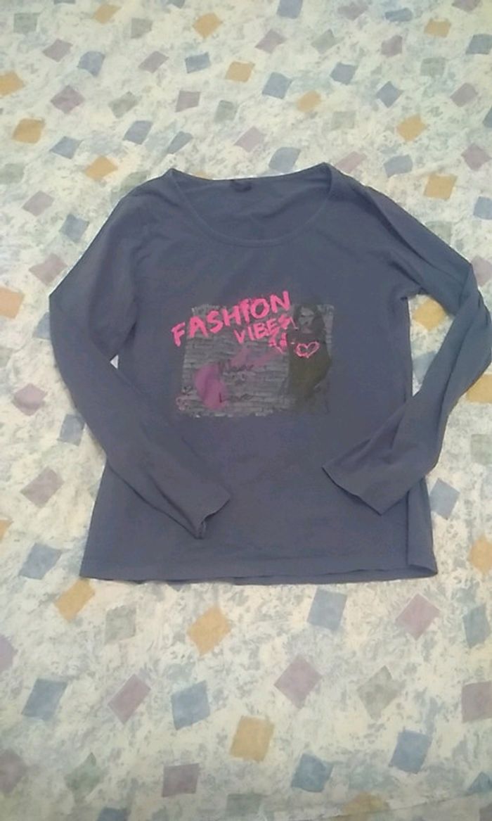 Tee shirt manches longues fille 14a 10