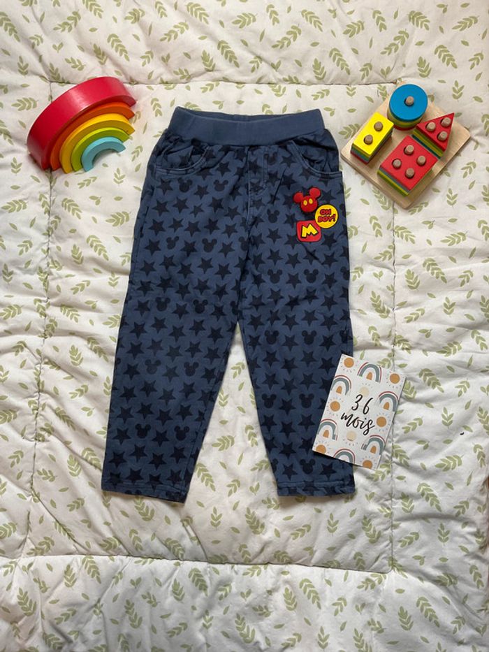 pantalon de jogging marine motifs étoiles noir disney 36 mois