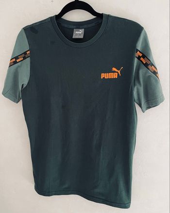 T-Shirt Puma Vert Foncé Homme Taille S Puma