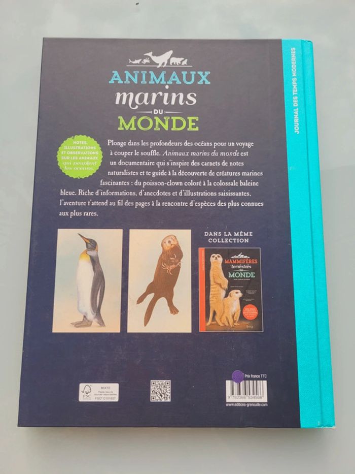 Très beau livre grand format : 🦈 Les Animaux Marins du Monde 🐋 Grenouille éditions (63) - photo numéro 12