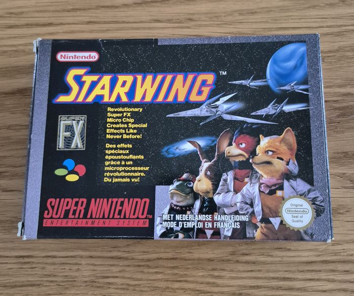 Jeu Starwing Super Nintendo Snes Pal Fah en super état ( manque notice )