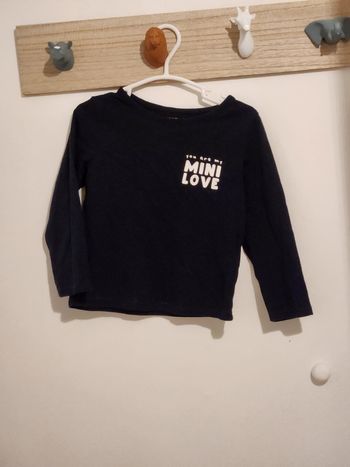 Tee shirt manche longue 18 mois kiabi