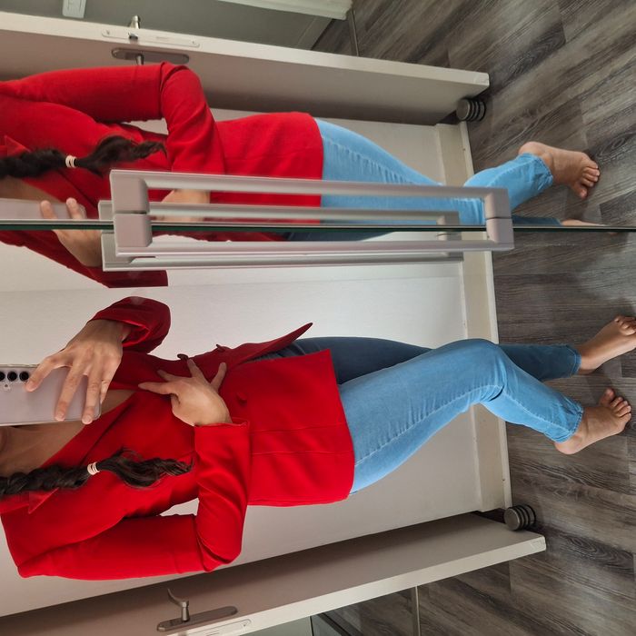 Veste/blazer rouge à manches longues - Taille 36 - Queen of Hearts - photo numéro 7