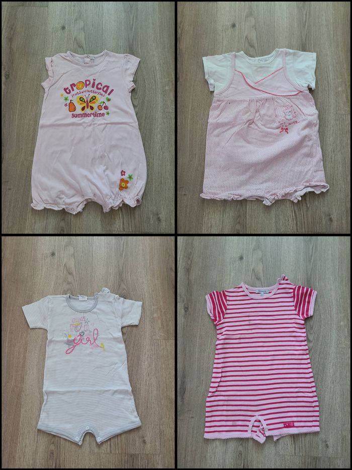 Lot combishort barboteuse 18 mois - photo numéro 2