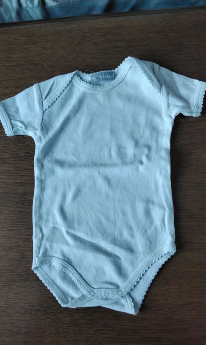 Body manches courtes , blanc , Verbaudet, 3M 60cm