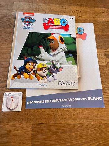 Livre La Pat Patrouille Paw Patrol L’ABC Blanc