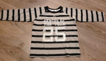 Tee-shirt gris à rayures ML Tape à l'œil 3 ans