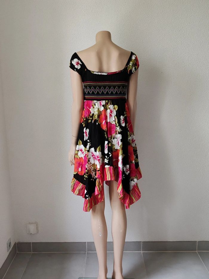 Robe fleurie en coton Manches courte - photo numéro 3