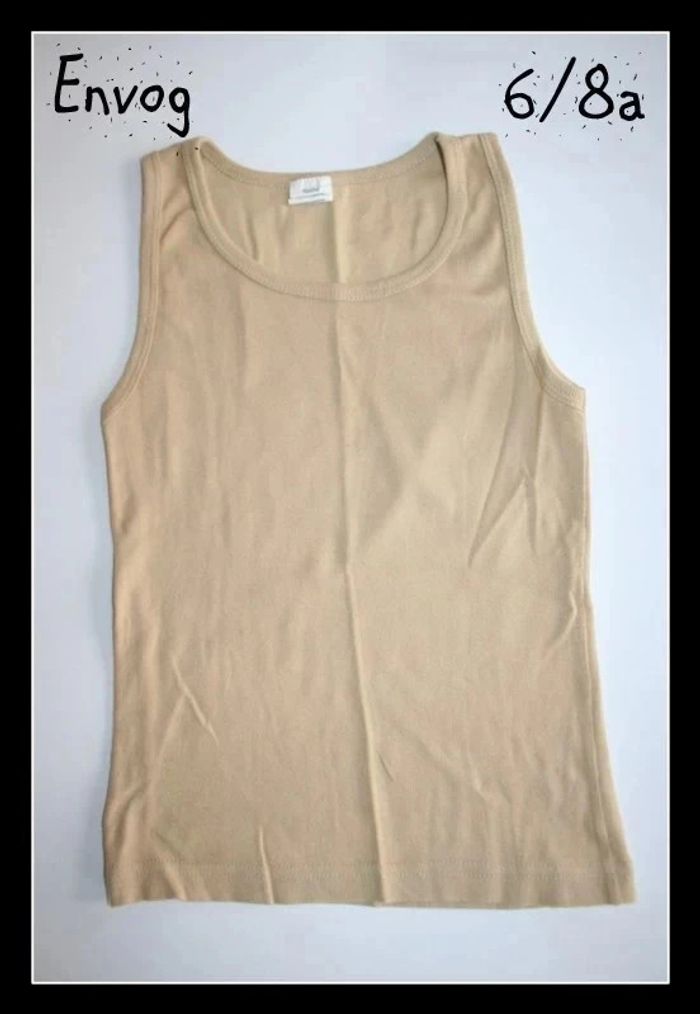 Maillot de corps sans manche beige Envog