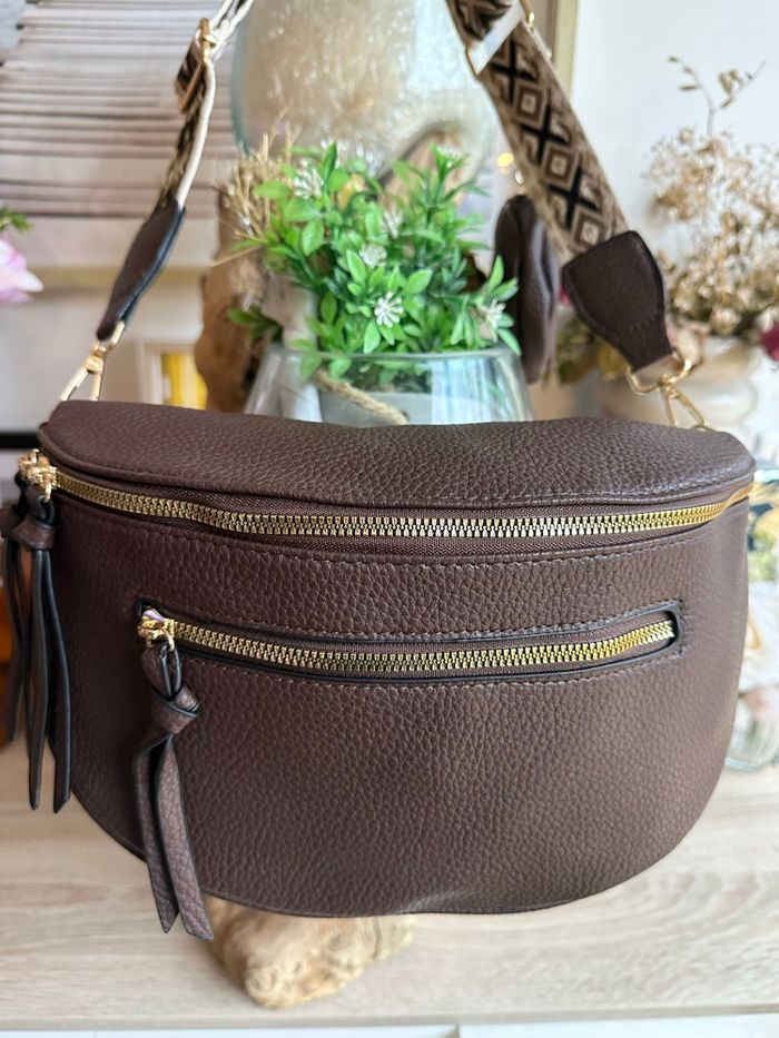 Sac banane chocolat avec porte-monnaie