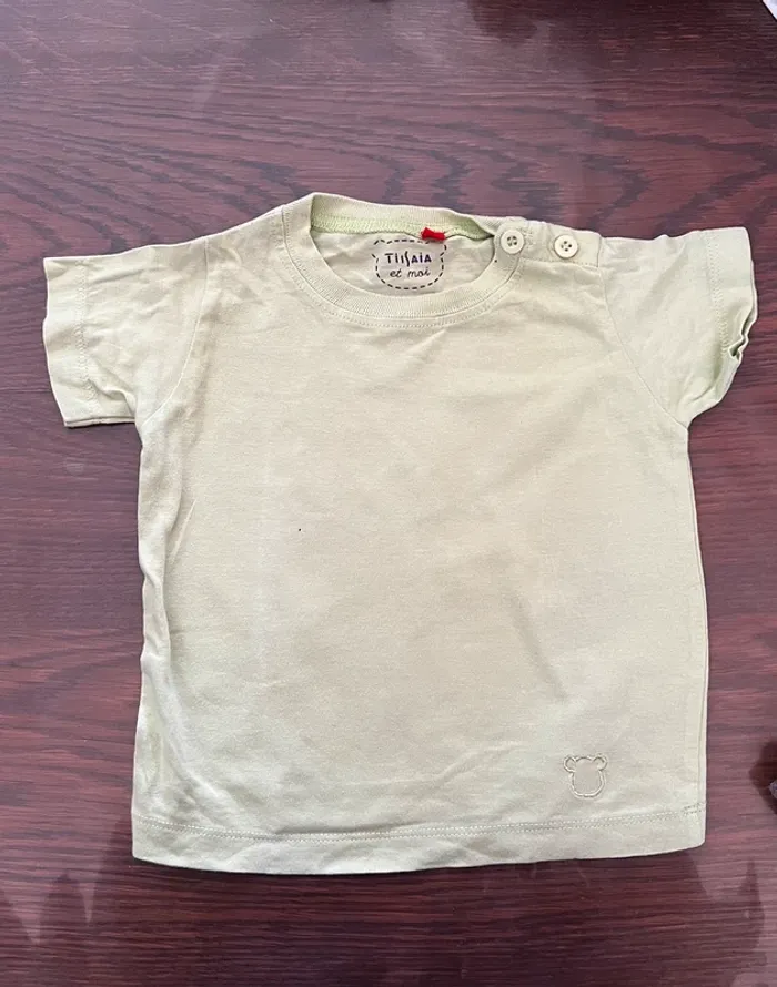 T-shirt manches courtes 6 mois vert