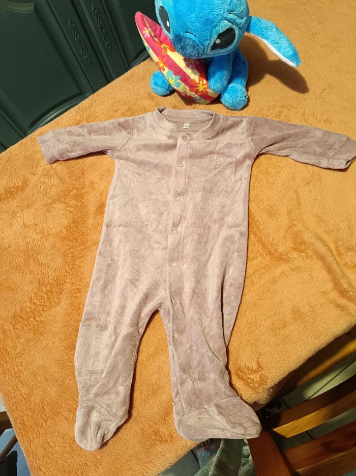 Pyjama bébé fille 62 cm Zeeman violet chaud et doux - photo numéro 2