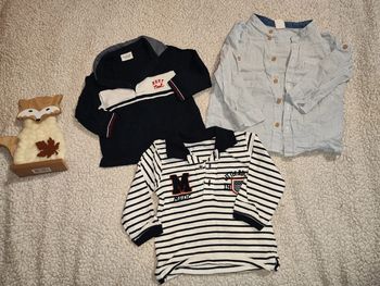 Lot de 3 polos chemises 12 mois