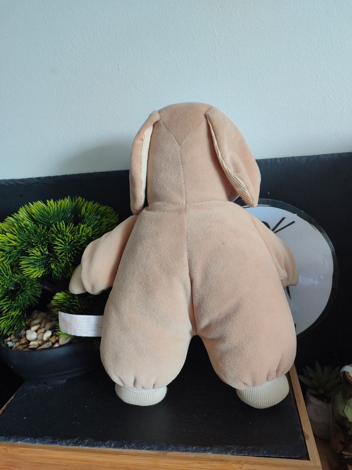 peluche chien tiamo collection marron beige ancien vintage noeud grelot Crème - photo numéro 2