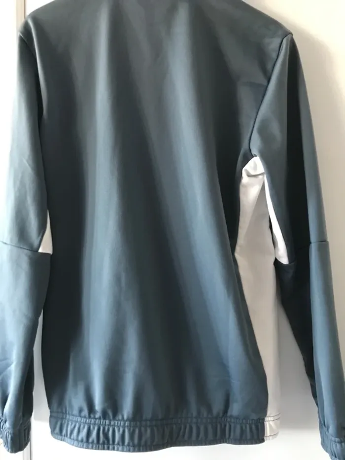 gilet zippé sans capuche puma taille 11-12 ans bleu gris avec poches - photo numéro 6