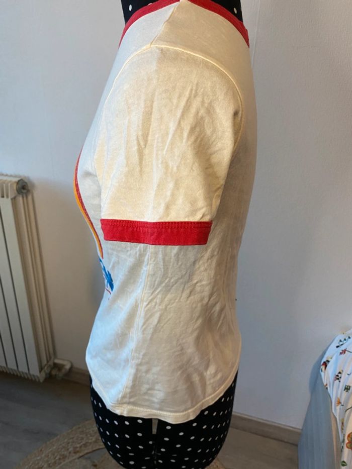 T-shirt arc en ciel style vintage taille S Zara Trafaluc - photo numéro 5