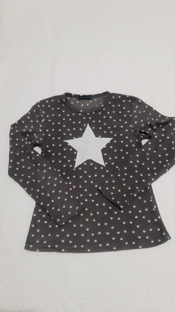 Pyjama pilou pilou gris foncé