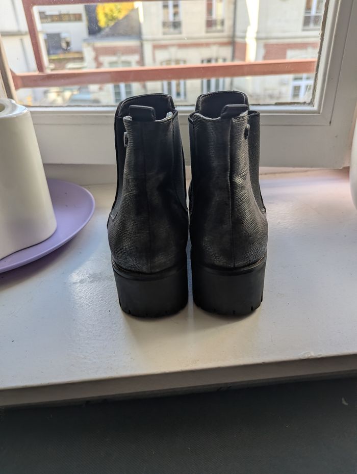 Bottines noir et argenté anna field taille 36 - photo numéro 4