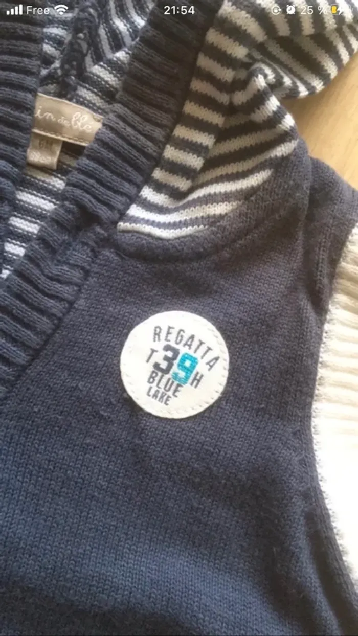 Pull sans manches à capuche Grain de blé - photo numéro 4