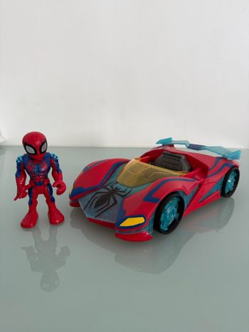 Voiture Spiderman et figurine 12,5 cm Playskool Hasbro Marvel Super Hero Adventures