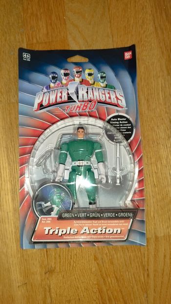 Figurine Power Rangers Turbo Triple Action Bandai green ranger vert figure