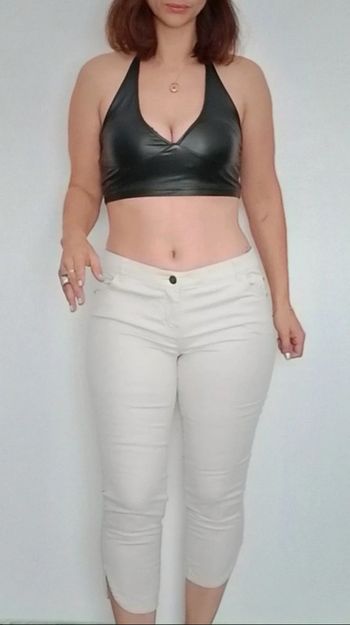 Pantacourt blanc basique Camaïeu taille 40