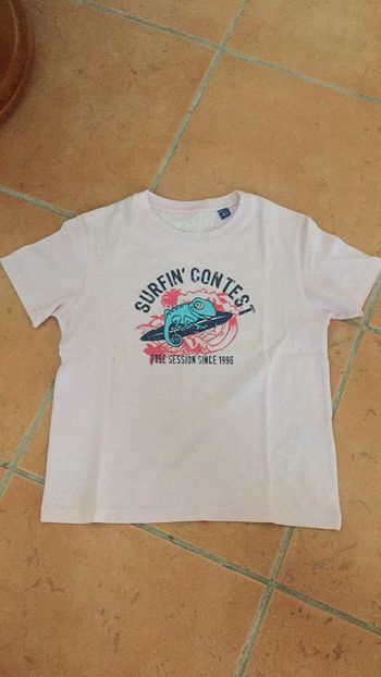 Teeshirt rose à motifs garçon T6 ans Okaïdi