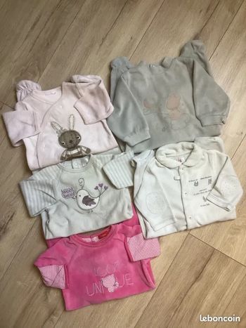 Lot 5 pyjamas velours fille 3m