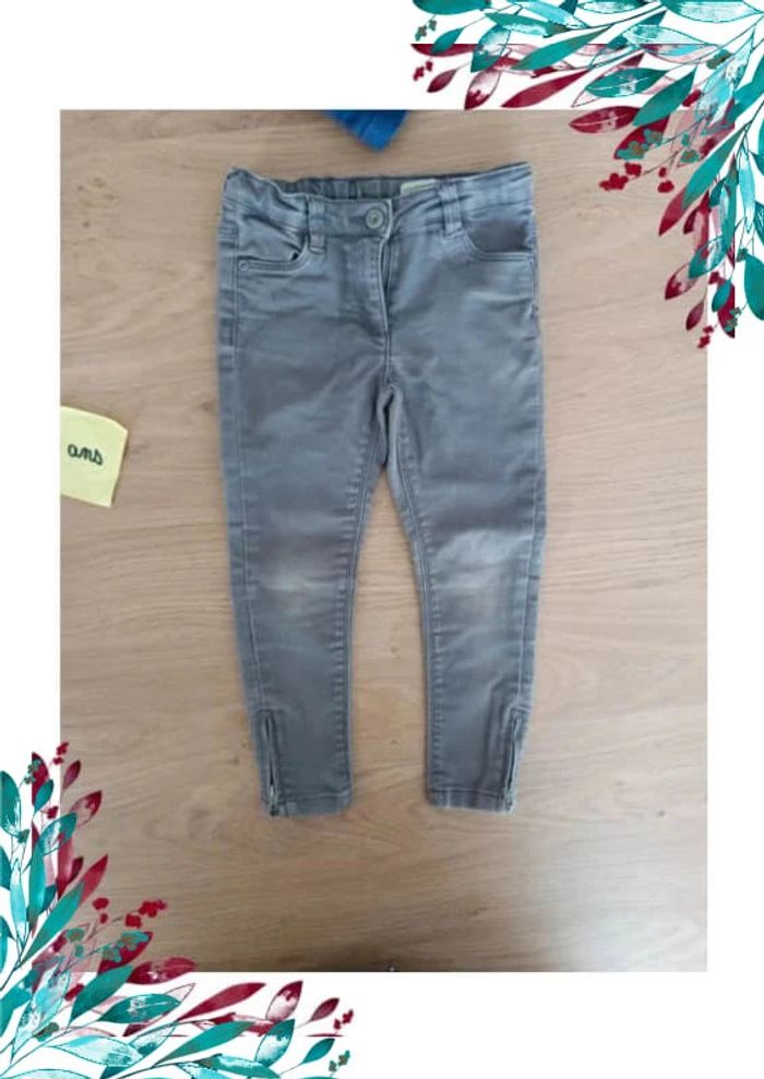 Jean gris fille 4 ans - photo numéro 2