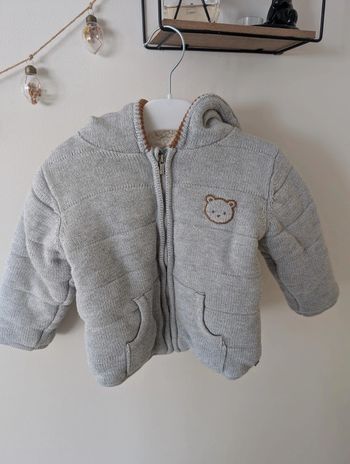 Manteau cardigan en maille matelassé avec doublure 23 mois Okaïdi