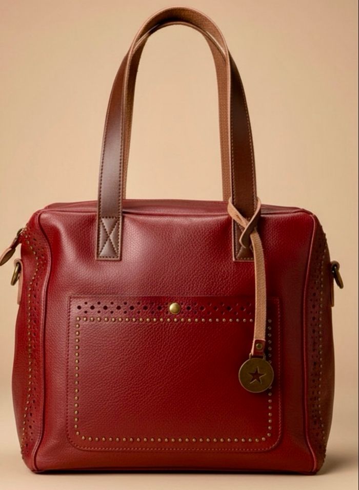 Sac à main mandoline bordeaux