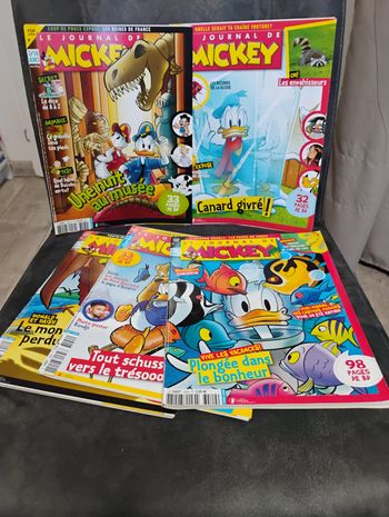 Lot de 5 magazines le journal de Mickey
