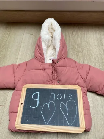 Manteau rose tex
