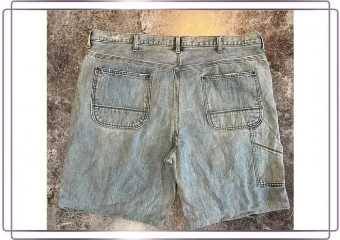 Short jean cargo homme Old Navy 42x30 Pantaloncini carpentiere uomo Zimmermannsshorts Herren - photo numéro 2