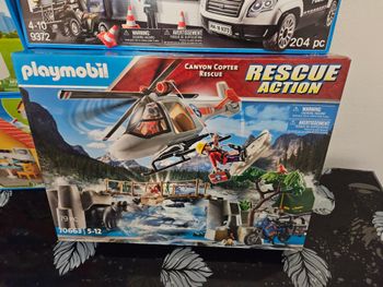 playmobil Unité de secouristes du Canyon avec hélicoptère 70663