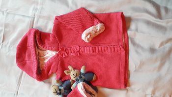 Gilet chaud fuchsia 9 mois